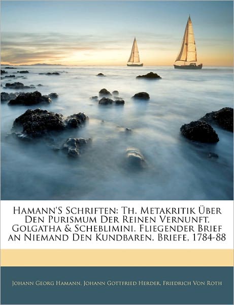 Cover for Herder · Hamann'S Schriften: Th. Metakrit (Book)