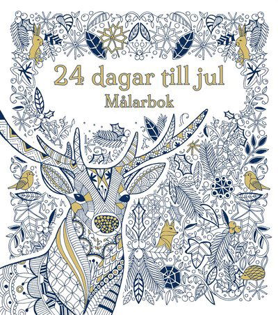 Cover for 24 dagar kvar till jul : målarbok (Book) (2022)