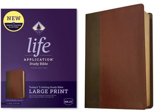 Cover for Tyndale · NKJV Life Application Study Bible Third Edition, Large Print (Lederbuch) (2022)