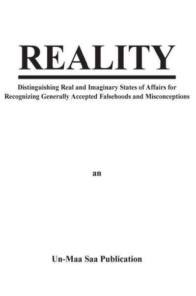 Cover for Un-Maa Saa · Reality (Pocketbok) (2016)
