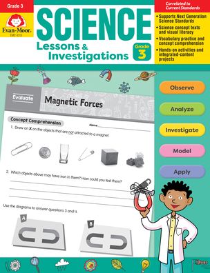 Cover for Evan-Moor Educational Publishers · Science Lessons and Investigations, Grade 3 (Paperback Book) (2020)