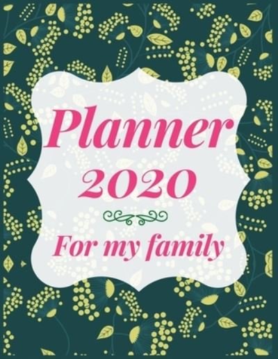 Cover for Aj Books Gallery · Planner 2020 for my family (Pocketbok) (2019)