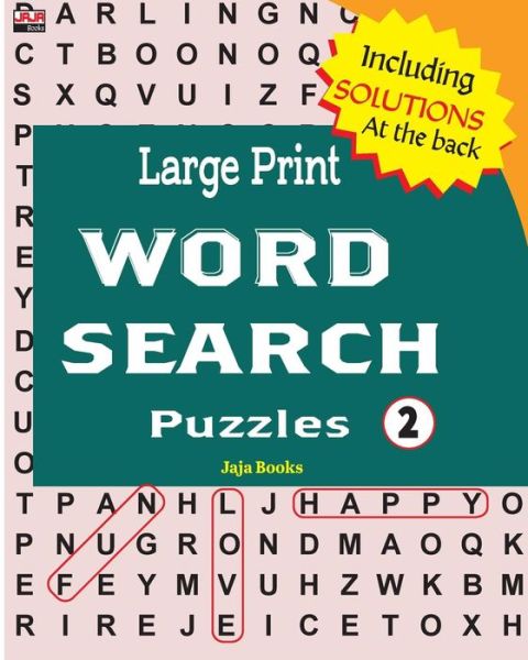 Cover for Jaja Books · Large Print Word Search Puzzles (Pocketbok) (2018)