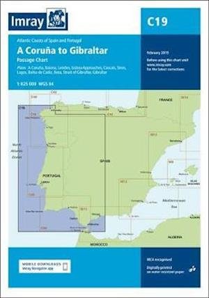 Cover for Imray · Imray Chart C19: A Coruna to Gibraltar - Imray C Charts (Map) [New edition] (2019)