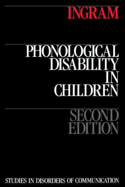 Cover for Ingram, David (University of British Columbia) · Phonological Disability in Children (Paperback Book) (1988)