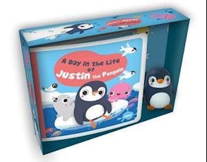 Cover for Auzou Publishing · A Day in the Life of Justin the Penguin (Tavlebog) [Box edition] (2021)