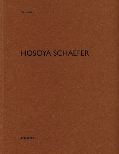 Hosoya Schaefer: De aedibus - De aedibus (Taschenbuch) (2024)