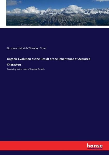 Cover for Eimer · Organic Evolution as the Result o (Book) (2017)