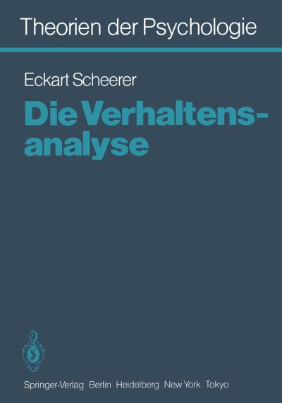 Cover for E. Scheerer · Theorien Der Psychologie (Paperback Book) [German edition] (1983)