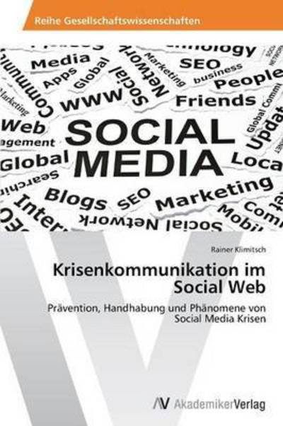 Cover for Klimitsch Rainer · Krisenkommunikation Im Social Web (Taschenbuch) (2013)