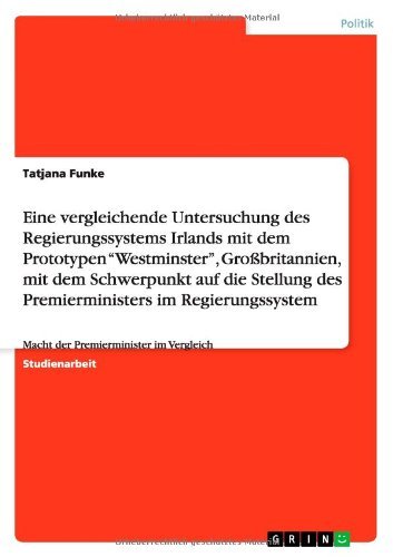 Cover for Funke · Vergleich des Regierungssystems I (Bok) [German edition] (2013)
