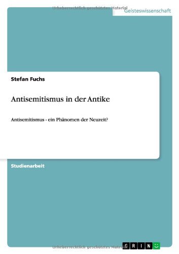 Cover for Fuchs · Antisemitismus in der Antike (Bog) [German edition] (2013)