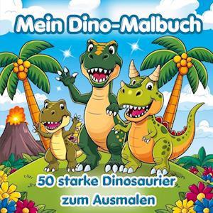 Cover for Inspirations Lounge · Mein Dino-Malbuch – 50 starke Dinosaurier zum Ausmalen (Book) (2025)