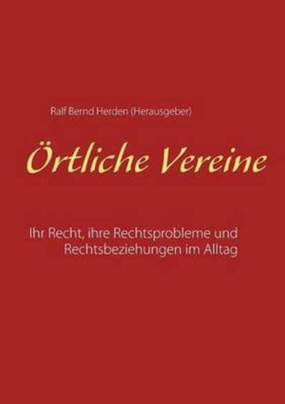 Cover for Ralf Bernd Herden · Ortliche Vereine (Paperback Book) (2015)
