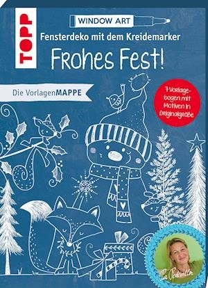 Cover for Pia Pedevilla · Vorlagenmappe Fensterdeko mit dem Kreidemarker - Frohes Fest! (Taschenbuch) (2021)