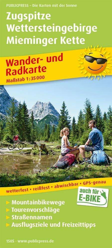 Cover for Zugspitze - Wetterstein Mountains - Mieminger Chain, hiking and cycling map 1:35,000 (Map) (2017)