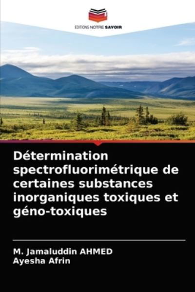 Cover for Ahmed · Détermination spectrofluorimétriq (N/A) (2021)