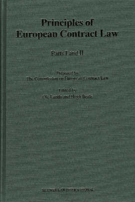 The Commission On European Contract Law · The Principles of European Contract Law (Hardcover Book) (1999)