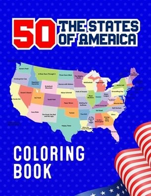 Cover for Atkins White Publication · 50 The States of America Coloring Book (Pocketbok) (2020)