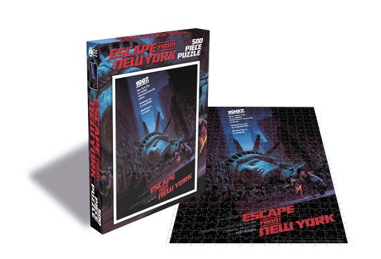 Movie Poster (500 Piece Jigsaw Puzzle) - Escape from New York - Brettspill - PLAN 9 - 0803341515055 - 9. april 2021