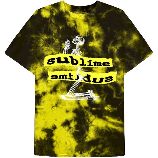 Sublime Unisex T-Shirt: Praying Skeleton (Wash Collection) - Sublime - Fanituote -  - 5056561035055 - 