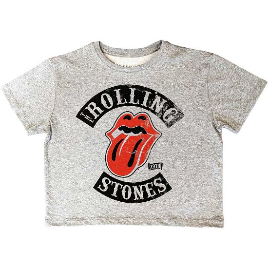 The Rolling Stones Ladies Crop Top: Tour '78 - The Rolling Stones - Marchandise -  - 5056561080055 - 