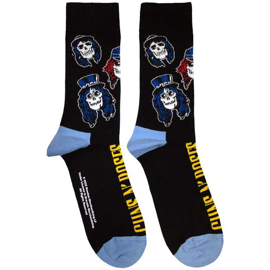 Guns N' Roses Unisex Ankle Socks: Skulls Band (Black) (UK Size 7 - 11) - Guns N' Roses - Produtos - - 5056737256055 - 3 de junho de 2024