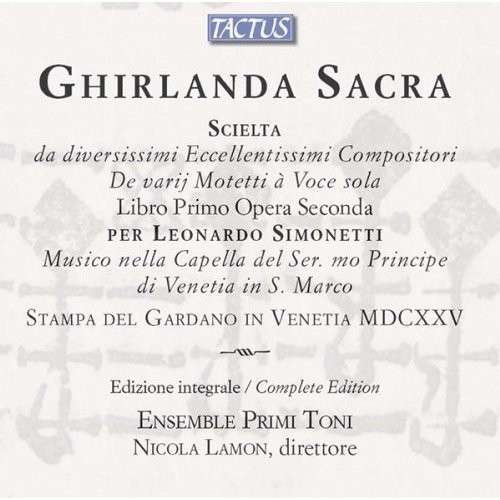 Cover for Primi Toni Enslamon · Sacravenezia (CD) [Digipak] (2013)