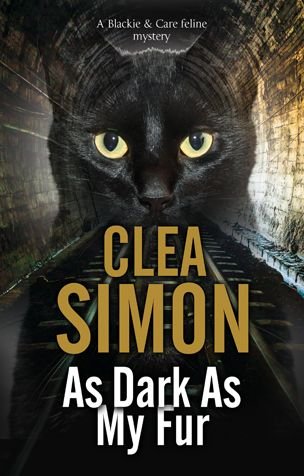 Cover for Clea Simon · As Dark As My Fur - A Blackie and Care Cat Mystery (Hardcover Book) [Large type / large print edition] (2017)