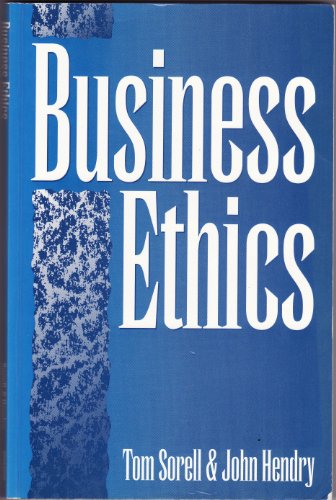 Cover for Tom Sorell · Business Ethics (Paperback Book) (1994)