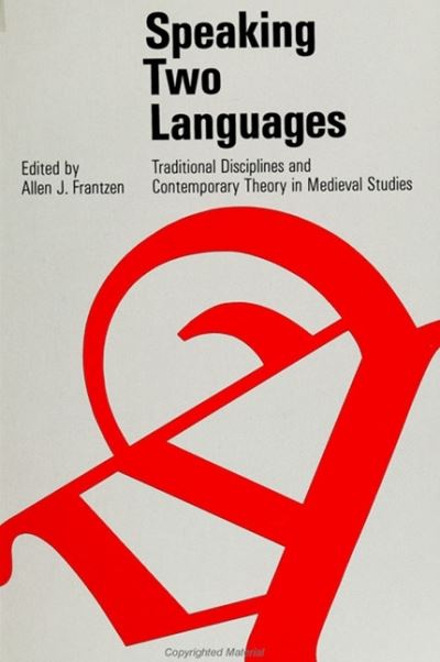 Cover for Allen J. Frantzen · Speaking Two Languages (Hardcover Book) (1991)