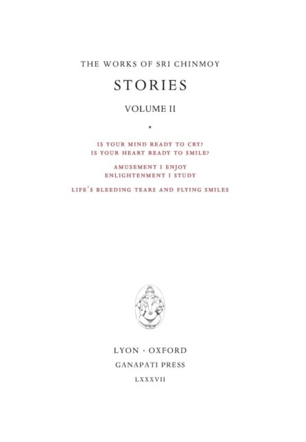 Cover for Sri Chinmoy · Stories II (Gebundenes Buch) (2017)