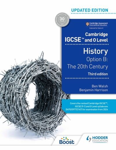 Cover for Ben Walsh · Cambridge IGCSE and O Level History 3rd Edition: Option B: The 20th century (Pocketbok) (2022)