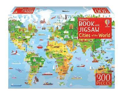 Usborne Book and Jigsaw Cities of the World - Usborne Book and Jigsaw - Sam Smith - Livres - Usborne Publishing Ltd - 9781474998055 - 25 novembre 2021