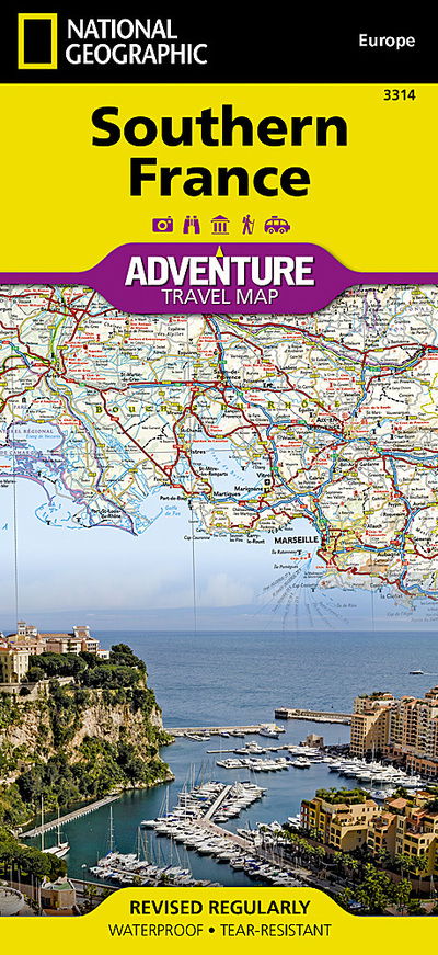 Southern France: Travel Maps International Adventure Map - National Geographic Maps - Books - National Geographic Maps - 9781566956055 - 2022