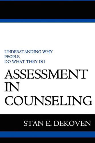 Cover for Stan Dekoven · Assessment in Counseling (Pocketbok) (2010)