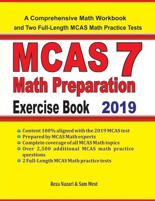 Cover for Reza Nazari · MCAS 7 Math Preparation Exercise Book (Paperback Book) (2019)