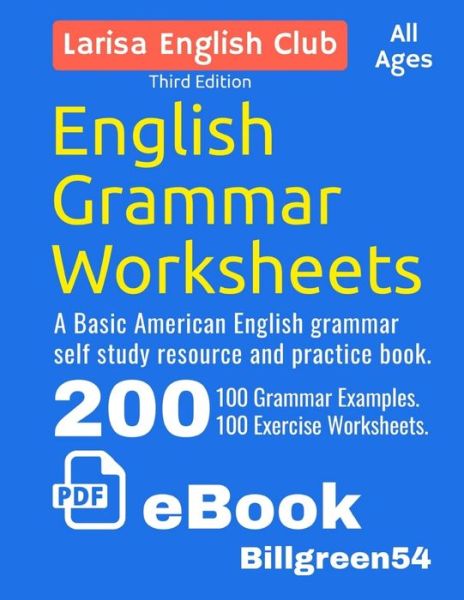 Cover for Larisa Green · English Grammar Worksheets (Paperback Book) (2019)