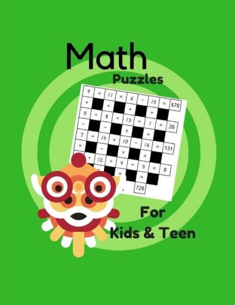 Cover for Gudrun Lejman · Math Puzzles For Kids &amp; Teen (Paperback Book) (2017)