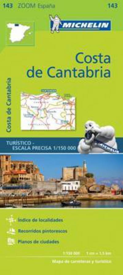 Costa de Cantabria - Zoom Map 143: Map - Michelin - Bøker - Michelin Editions des Voyages - 9782067218055 - 1. mars 2017