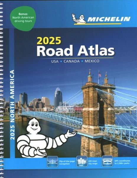 USA  Canada  Mexico - Tourist and Motoring Atlas (A4-Spiral) - Michelin - Books - Michelin Editions des Voyages - 9782067263055 - August 15, 2024