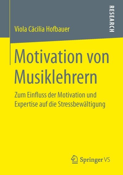 Cover for Hofbauer · Motivation von Musiklehrern (Bog) (2016)