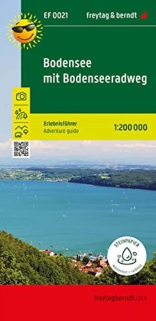 Cover for Lake Constance with Lake Constance cycle path, adventure guide 1:200,000, freytag &amp; berndt, EF 0021 (Landkarten) (2023)