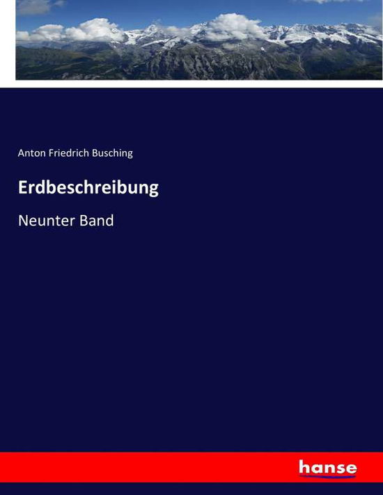 Cover for Busching · Erdbeschreibung (Buch) (2017)