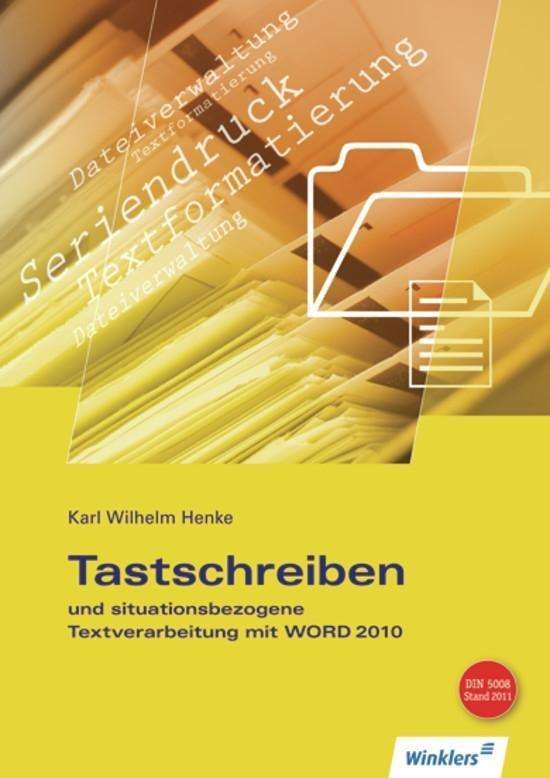 Cover for Henke · Tastsch.u.sit.Text.m.WORD 2010+CD (Bok)