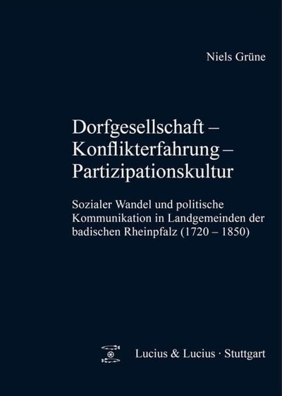 Cover for Grüne · Dorfgesellschaft - Konflikterfahr (Book) (2011)