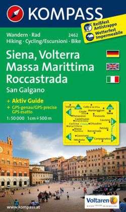 Siena, Volterra, Massa Marittima, Roccastrada, San Galgano, Kompass Wanderkarte 2462 - Mair-Dumont / Kompass - Livros - Kompass - 9783850266055 - 31 de julho de 2012