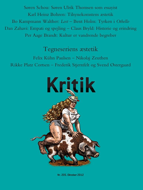 Cover for Frederik Stjernfelt; Lasse Horne Kjældgaard · Kritik, 45. årgang, nr. 205 (Sewn Spine Book) [1.º edición] (2012)