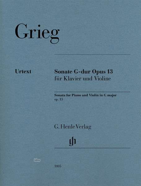 Sonate G-dur Opus 13 für Klavier - Grieg - Bücher -  - 9790201811055 - 