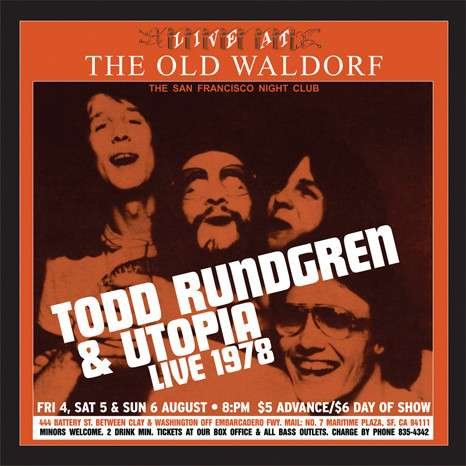 Live At The Old Waldorf - Rundgren, Todd & Utopia - Musik - REAL GONE MUSIC USA - 0848064005056 - 6. maj 2022